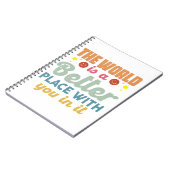 Carnet Le Monde Est Un Meilleur Endroit Avec Vous (Côté gauche)