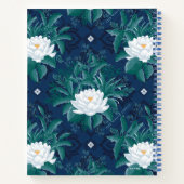 Carnet Le Motif blanc Lotus Midnight Lotus (Dos)