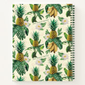 Carnet Le Motif blanc Lotus Pineapple Paradise (Dos)