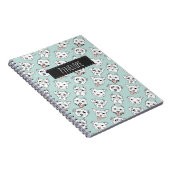 Carnet Le motif | de chien de pitbull ajoutent votre nom (Côté Droit)