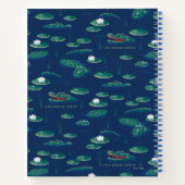 Carnet Le Motif de la lagune du Lotus Alligator blanc (Dos)