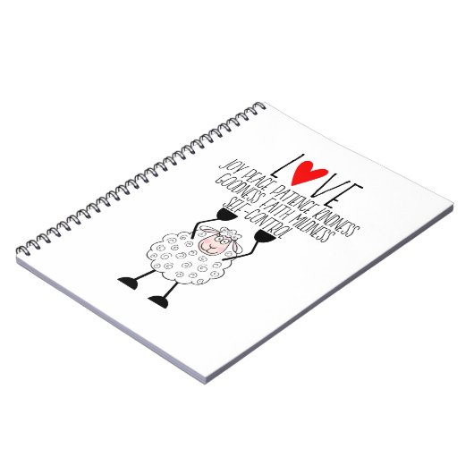 Carnet "Le mouton de l'Eternel - Les fruits de l'Esprit"  (Côté gauche)