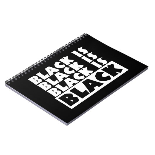 Carnet Le noir est noir (Côté gauche)
