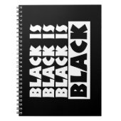 Carnet Le noir est noir (Devant)