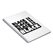 Carnet Le noir est noir (Côté Droit)