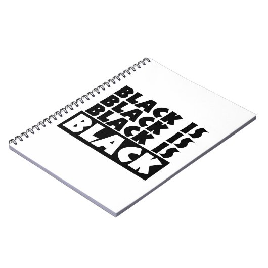 Carnet Le noir est noir (Côté gauche)