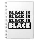 Carnet Le noir est noir (Devant)