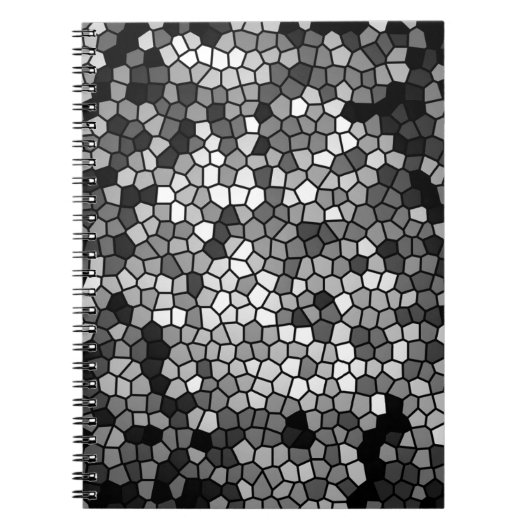 Carnet Le Noir Grey White Mosaic Stones (Devant)