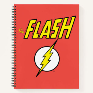 Carnet Le nom Flash et logo d'éclair
