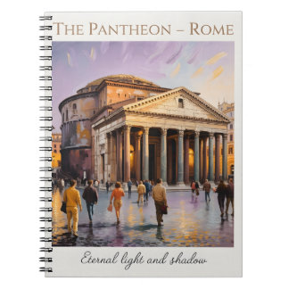 Carnet Le Panthéon Rome Italie Aquarelle Voyage Vintage