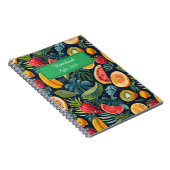 Carnet Le paradis tropical vif : Conception de fruits exo (Côté Droit)