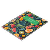 Carnet Le paradis tropical vif : Conception de fruits exo (Côté gauche)