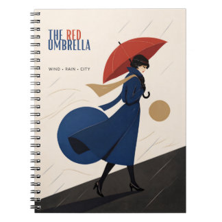 Carnet le parapluie rouge