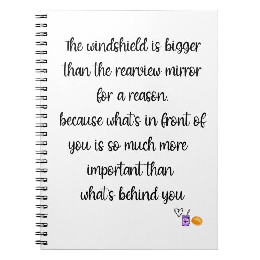 Carnet Le pare-brise est plus grand que le rouleau Rearvi (Devant)