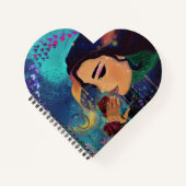 Carnet Le parfum du coeur rose (Devant)