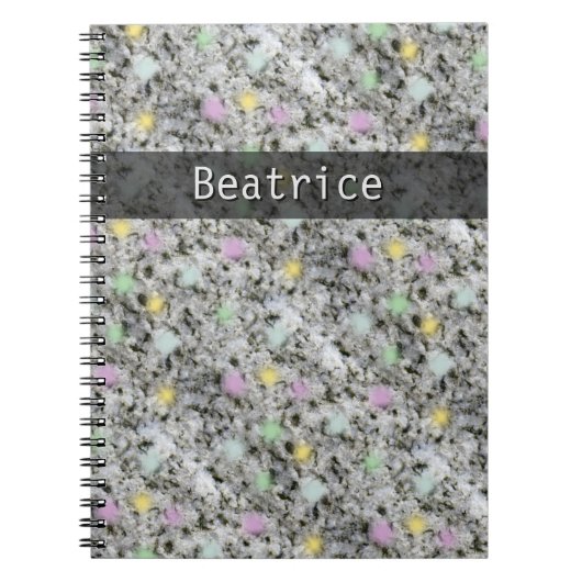 Carnet Le pastel de texture de roche de géologie (Devant)