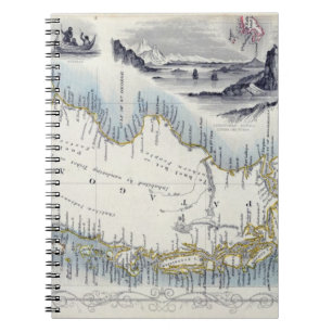 Carnet Le Patagonia, d'une série de cartes du monde a