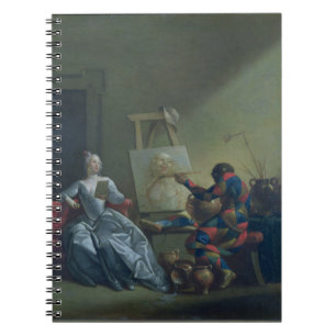 Carnet Le peintre de harlequin, c.1742 (huile sur la