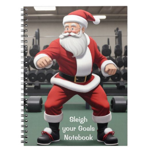 Carnet Le Père Noël dans la salle de gym (Devant)