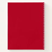 Carnet Le Père Noël rétro dans un Noël Casquette rouge (Dos)