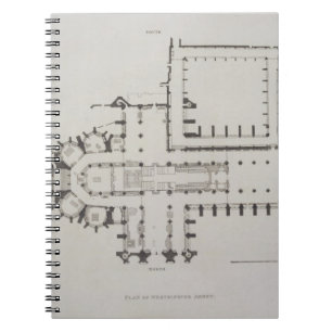 Carnet Le plan de l'Abbaye de Westminster, plaquent 1 de