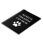 Carnet Le plus grand chat du monde personnalisé Maman Tex (Côté gauche)