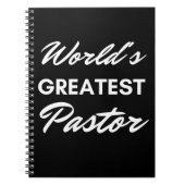 Carnet Le plus grand pasteur du monde (Devant)