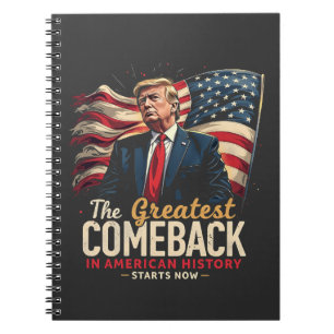 Carnet Le plus grand retour de l'histoire américaine Trum