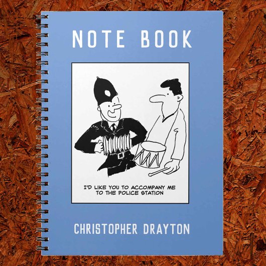 Carnet Le policier demande à l'homme de l'accompagner. ￼ 