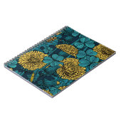 Carnet Le pré en jaune et bleu (Côté gauche)