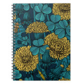 Carnet Le pré en jaune et bleu (Devant)