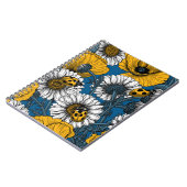 Carnet Le pré en jaune et bleu (Côté gauche)