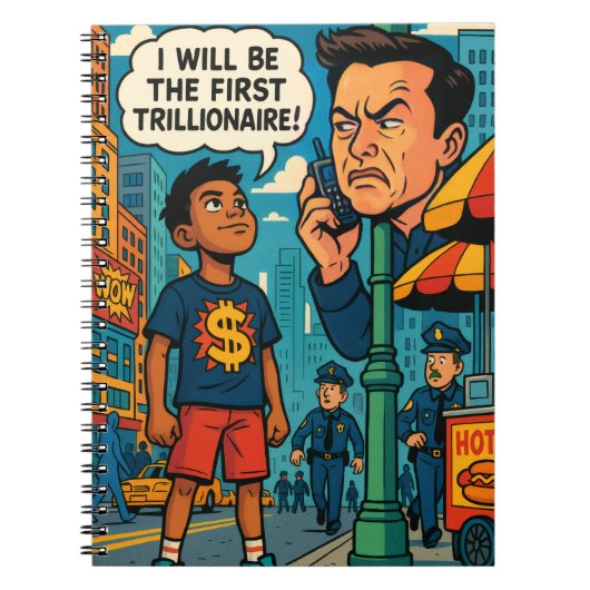 Carnet le premier milliardaire Comic Art Motivation (Devant)