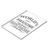 Carnet Le professeur de maths le plus impressionnant du (Côté gauche)