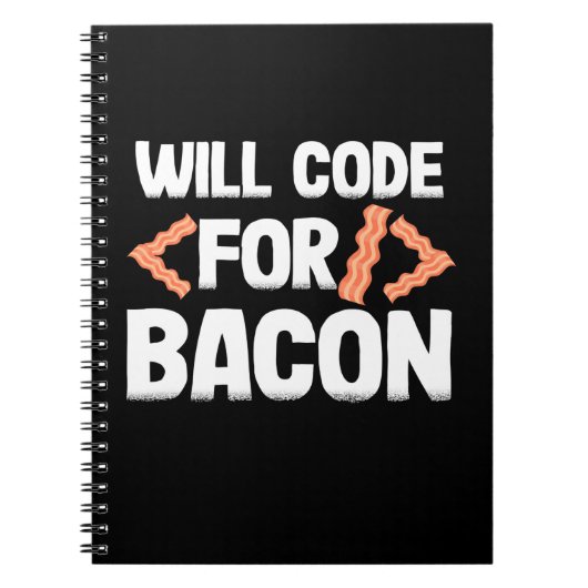 Carnet Le Programmeur Va Code Pour Bacon (Devant)