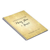 Carnet Le regard de feuille d'or de Guestbook de mariage (Côté Droit)