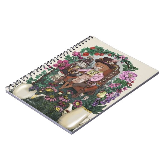 Carnet Le Renard Magique Mad Hatter Alice au pays des mer (Côté gauche)