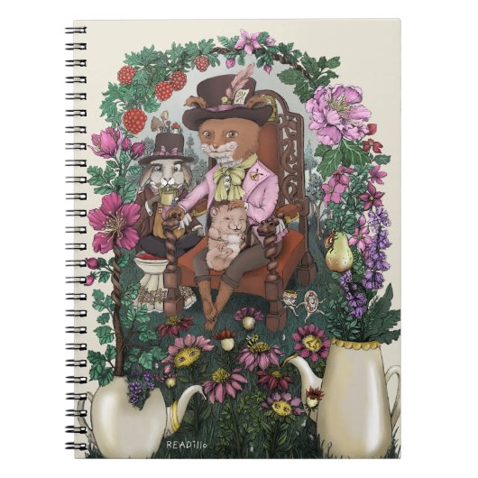 Carnet Le Renard Magique Mad Hatter Alice au pays des mer (Devant)