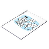 Carnet Le responsable marketing subit un argumentaire de (Côté gauche)