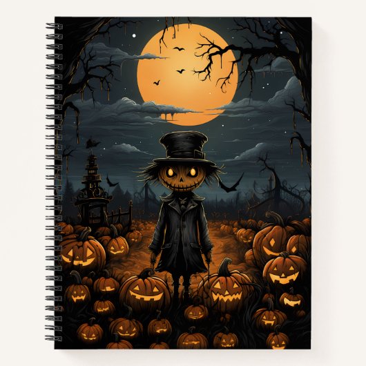 Carnet Le roi de l'Halloween Citrouille (Devant)