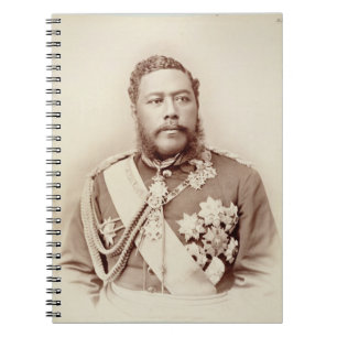 Carnet Le Roi Kalakaua (1836-91), c19th en retard (photo