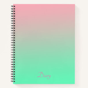 Carnet Le rose pastel et le vert pâle devraient toujours