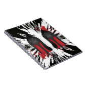 Carnet Le rouge base des éclaboussures et des (Côté Droit)