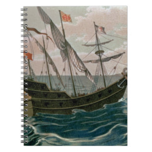 Carnet Le Santa Maria approchant la côte de nouveau W