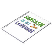 Carnet Le sarcasme est ma langue seconde (Côté gauche)