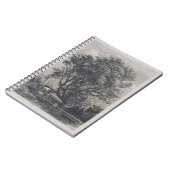 Carnet Le saule (gravure à l'eau-forte) (Côté gauche)