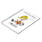 Carnet Le schéma blond cadeaux de bâton de fille du (Côté gauche)