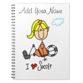 Carnet Le schéma blond cadeaux de bâton de fille du (Devant)