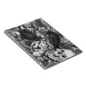 Carnet Le secret de Raven. Illustration gothique sombre e (Côté Droit)