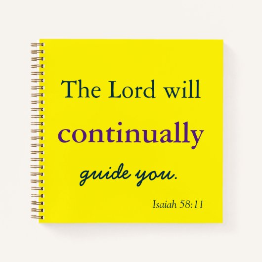 Carnet Le Seigneur vous guidera (Devant)